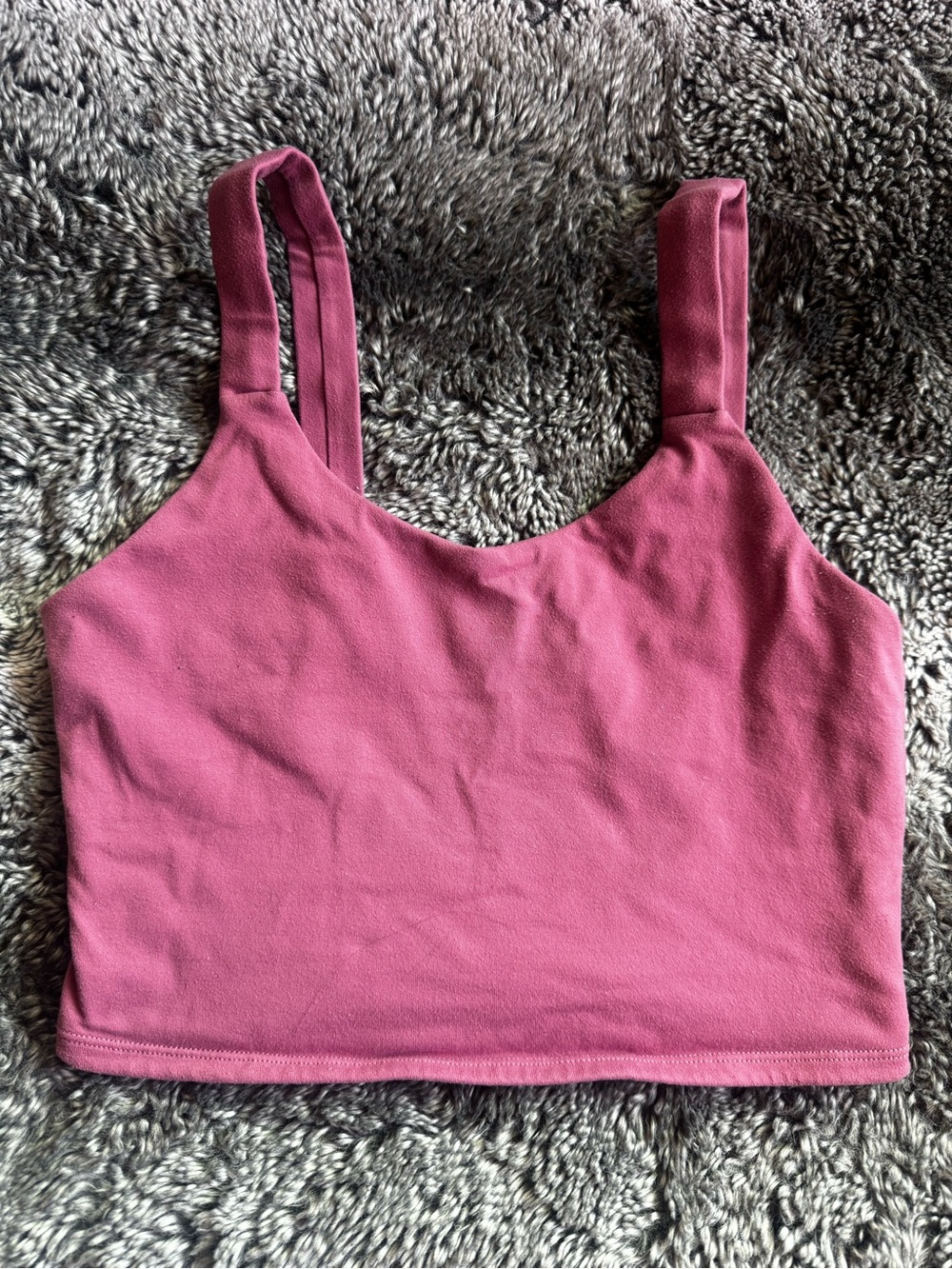 ALO Yoga Maroon Crop Tank Top
